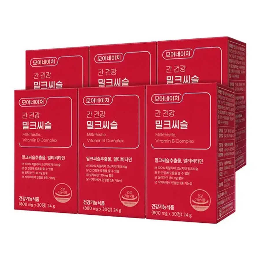 <b>모어네이처 간 건강</b> <b>밀크씨슬</b> 6박스