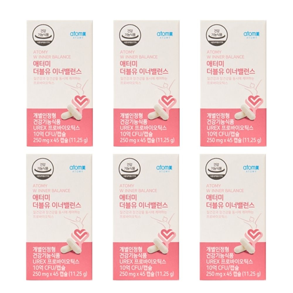 애터미 <b>더블유 이너밸런스</b> 식물성 유산균 아토미 에터미 여성 프로바이오틱스 질 6개 MJ