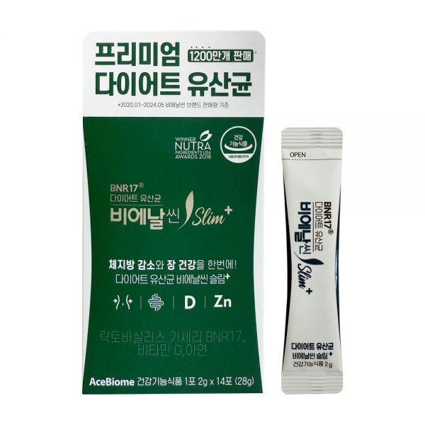비에날씬 슬림플러스 다이어트 유산균 14포, 1개
