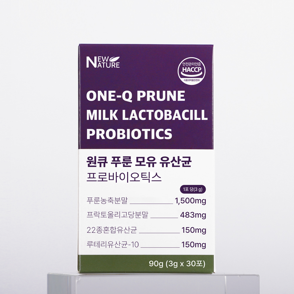 뉴네이처 원큐 푸룬 모유유산균 프로바이오틱스 30포, 1개