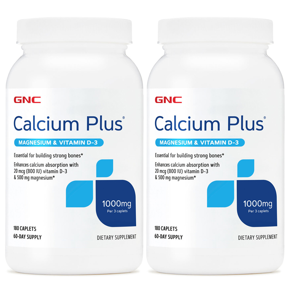 GNC 칼슘 플러스 1000 마그네슘 비타민D 180정, 1개