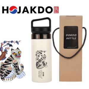 한국전통 호작도텀블러 독도보틀 캡캐리 380ml 판촉물 제작 전문~주방용품~스텐텀블러