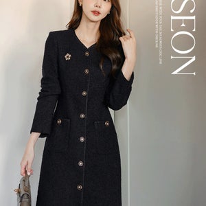 [격식룩/투웨이/고퀄리티]아세온 트위드 원피스[단독특가]