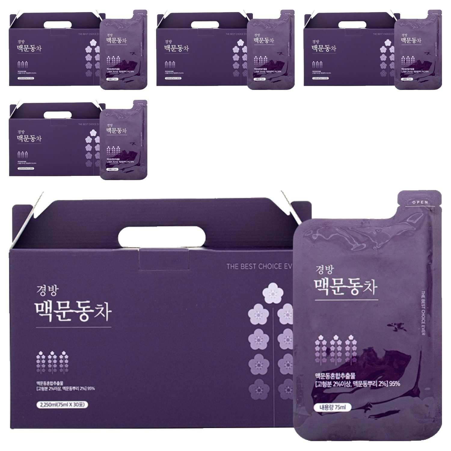 <b>경방신약</b> 맥문동차  2.25L  5개