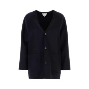 보테가베네타 [X45]보테가베네타 836337V3OO0 4121 Black wool blend cardigan 여성 스웨터 니트 가디건
