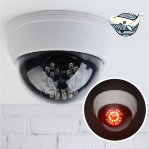 LED 감시용 모형 카메라 방범용 가짜 돔형 감시카메라 돔형카메라 방범카메라 모형CCTV