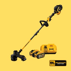 디월트 DCM5713X2 60V FLEXVOLT 충전 예초기 세트 (9Ah 배터리 2개 포함)