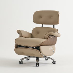 아르고밀러 천연가죽 무중력 침대형 전동리클라이너 중역의자 사장님 임원 사무용 홈오피스 의자