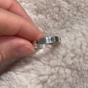 구찌 GG BEE 로고 인그레이빙 반지 SILVER 729898 J8400 0728