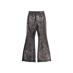 릭 오웬스 DRKSHDW 크랙클 이펙트 플레어 데님 진 DU02E7365SBTMC 94BRONZE TP961571822