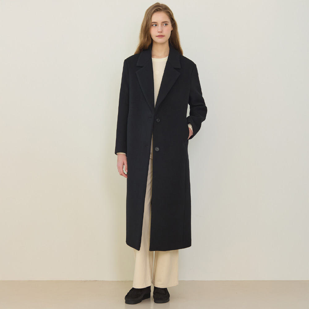 논로컬 Single-Breasted Wool Classic Coat N25WTOT003
