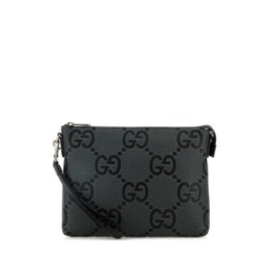 구찌 남성 그레이 GG 점보 가죽 클러치 696009AAEB9 1045