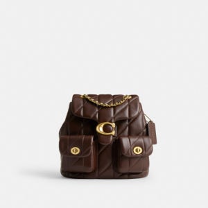 [코치] 태비 백팩 위드 퀼팅 CU076 B4MPL CU076 B4MPL