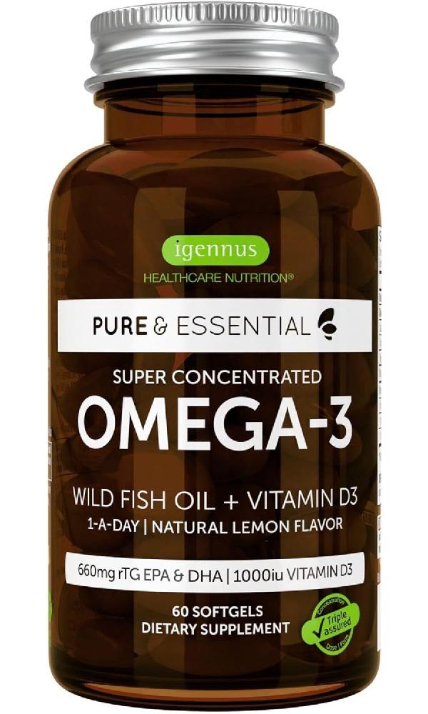 퓨어 <b>에센셜 오메가 3</b> 60 소프트젤