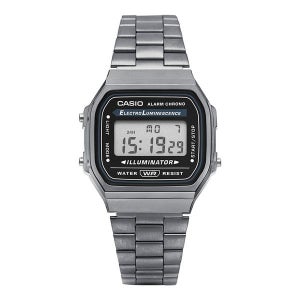 카시오 A168WGG-1ADF (A168WGG-1A) 디지털 스퀘어 빈티지 레트로 공용 메탈시계