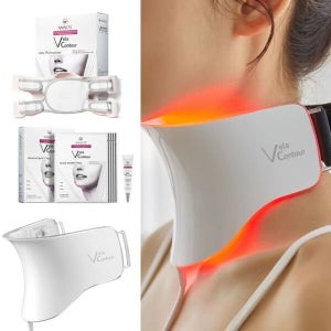 [아나시스] 벨라컨투어  목 피부 탄력 리프팅 홈케어 LED 광선 마스크 디바이스 3종 세트
