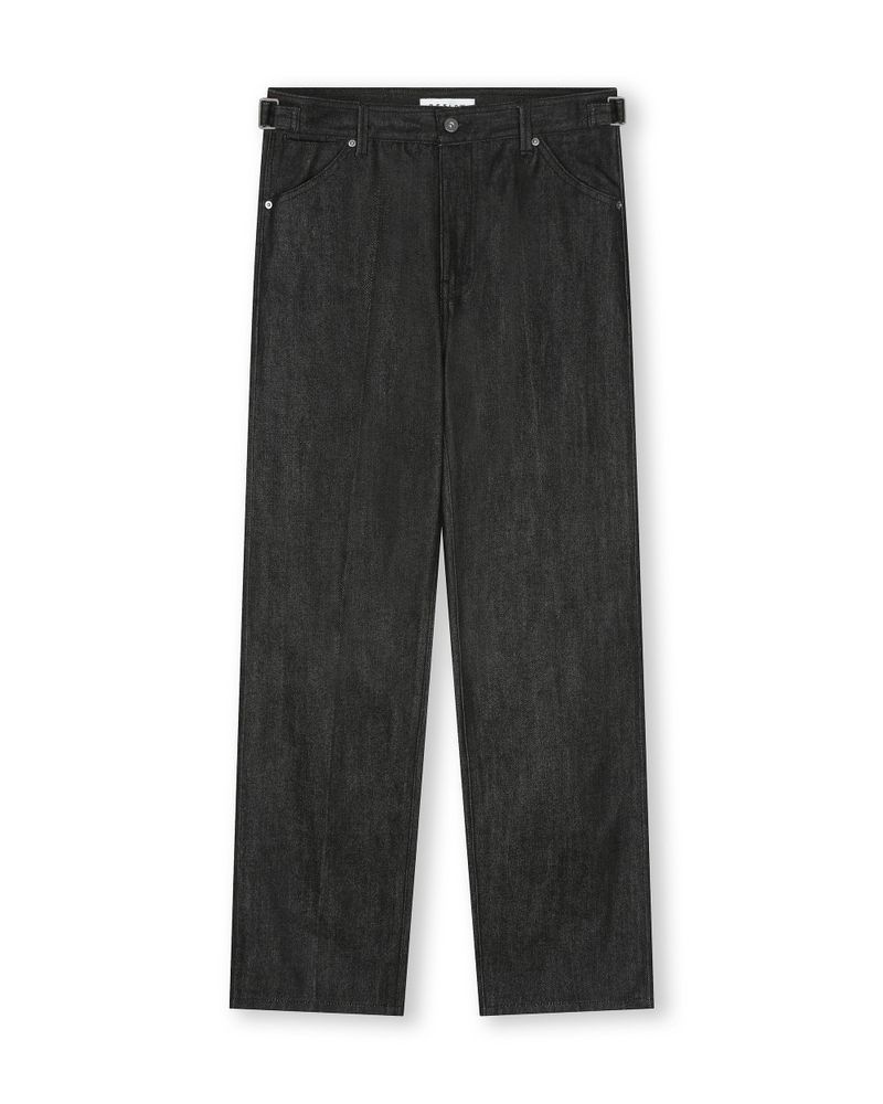 BESLOW STRAIGHT FIT SELVAGE JEANS BLACK