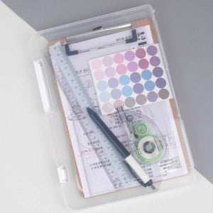 [하프클럽] 책철파일 A5 문서정리 파일 A4 사무실 다용도 보고서 케이스 투명