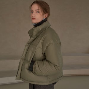 [시야쥬] SIOT4010 Duck Down Crop PD_Khaki