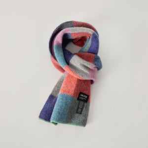 [블랭크룸] Robert Mackie Gyle MUFFLER_PURPLE/GREY CHECKED BR