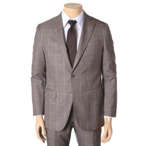 빨질레리 S/S 이태리 콜롬보원단 체크 베이지 투톤 최고급정장 Peden PNBMSJ55A1005460