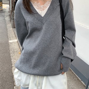 [단독30%할인][프리미엄퀄리티]하이엔드 슬립언발원피스 레이어드 니트