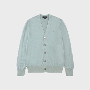 [브룩스브라더스] 수피마 코튼 가디건 로고 가디건 (그린)