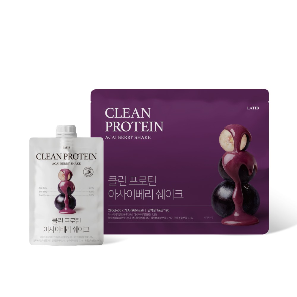 클린 프로틴 아사이베리 쉐이크 제품 이미지