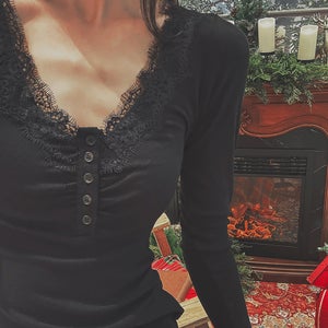 레이스버튼기모긴팔티-t