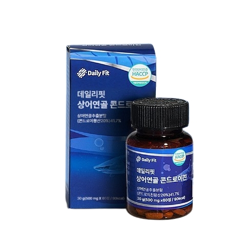 데일리핏 <b>상어연골 콘드로이친</b> 500mg x 60정, 1개