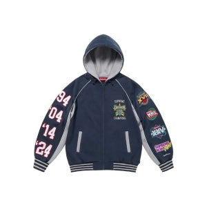 슈프림 플레이오프 집업 후드 스웨터 SU26595 NAVY BLUE 남성