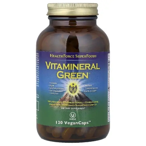 헬스포스슈퍼푸드 <b>비타미네랄 그린</b> Vitamineral Green 채소 야채 <b>캡슐</b> 120정