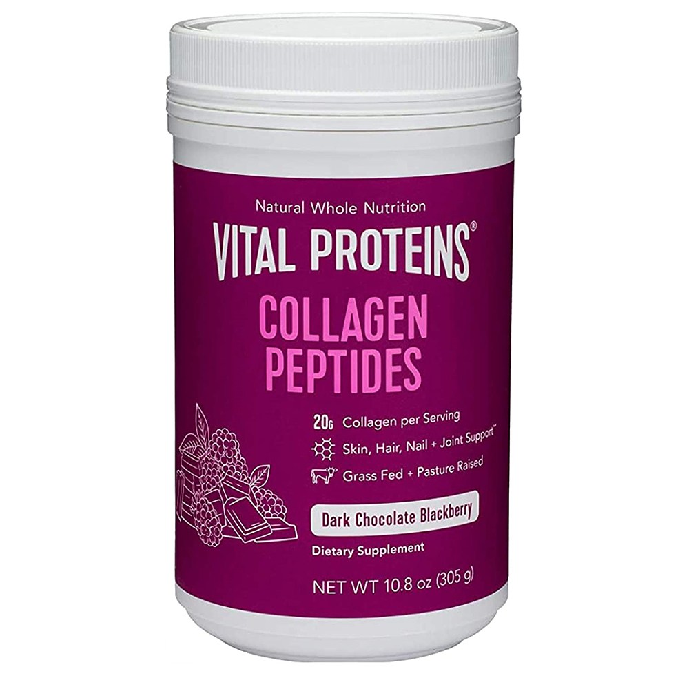 Vital Proteins 바이탈 프로틴 <b>콜라겐 펩타이드 다크초콜릿</b> 블랙베리 305g  1개