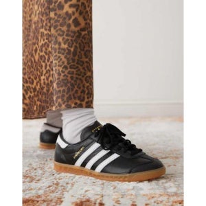 아디다스 오리지널 함부르크 트레이너 블랙 화이트 운동화 오리지날 인 검흰 10405953