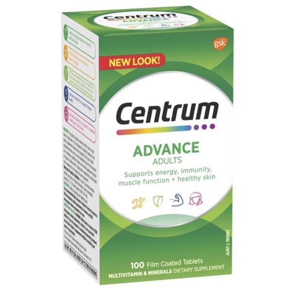 센트룸 어드밴스 성인 종합 멀티비타민 100정, 1개