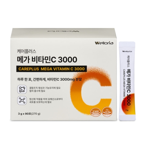 케어플러스 메가 비타민C 3000 3g x 90포, 4개