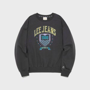 [리] 우먼 유니브 그래픽 맨투맨 챠콜