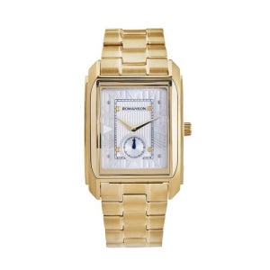 [로만손] 사각 스몰세컨 무브 남성용 메탈 시계 RWTMJM7A2500GOSI0 RWTMJM7A2500GOSI0