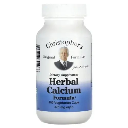Christopher’s Original Formulas <b>허브</b> 함유 <b>칼슘 포뮬라</b> 400mg 베지 캡슐 100정