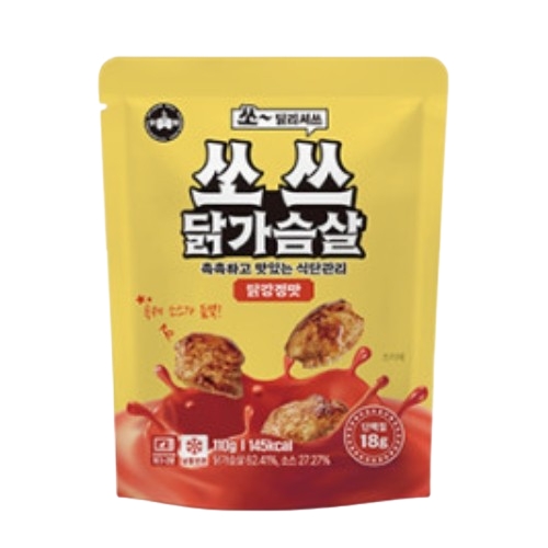 쏘쓰 닭가슴살 닭강정맛 제품 이미지