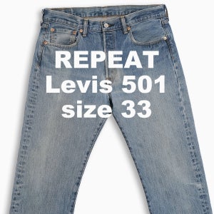빈티지 리바이스 501 중청 33 인치