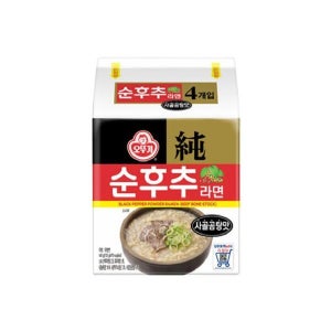 오뚜기  순후추라면 사골곰탕맛 멀티(4입) x 4팩(총 16봉지) (10995139)
