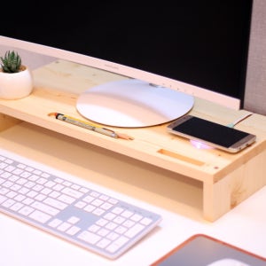 무선충전 모니터 받침대, 제이우드