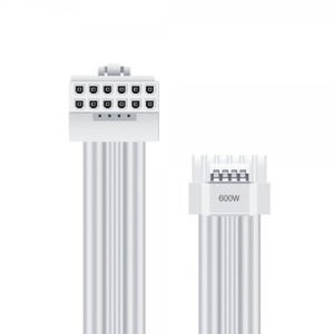 마이크로닉스 12V-2x6 STD 90도 다이렉트 케이블 (0.7m, 화이트)