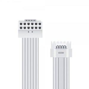 마이크로닉스 12V-2x6 RVS 90도 다이렉트 케이블 (0.7m, 화이트)