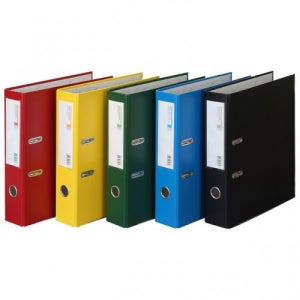 6000 문화 B840-7 레버아치 바인더 세로형 A4 낱개 - 검정색