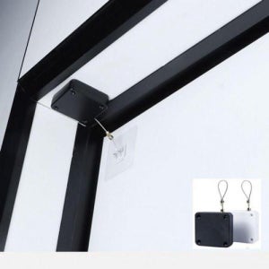 무타공 와이어 도어 잠금장치 피스포함 자동문 닫힘 장치 WFL0BW8