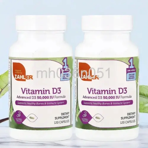 잘러 비타민 <b>Vitamin D3 콜레칼시페롤</b> 효능 <b>50000IU</b> 120캡슐 2개