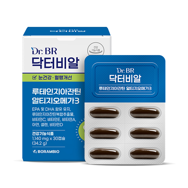 닥터비알 루테인 지아잔틴 알티지오메가3 30캡슐, 3개