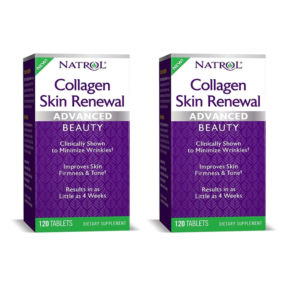 나트롤 콜라겐 스킨 리뉴얼 어드밴스드 뷰티 120정, 2개